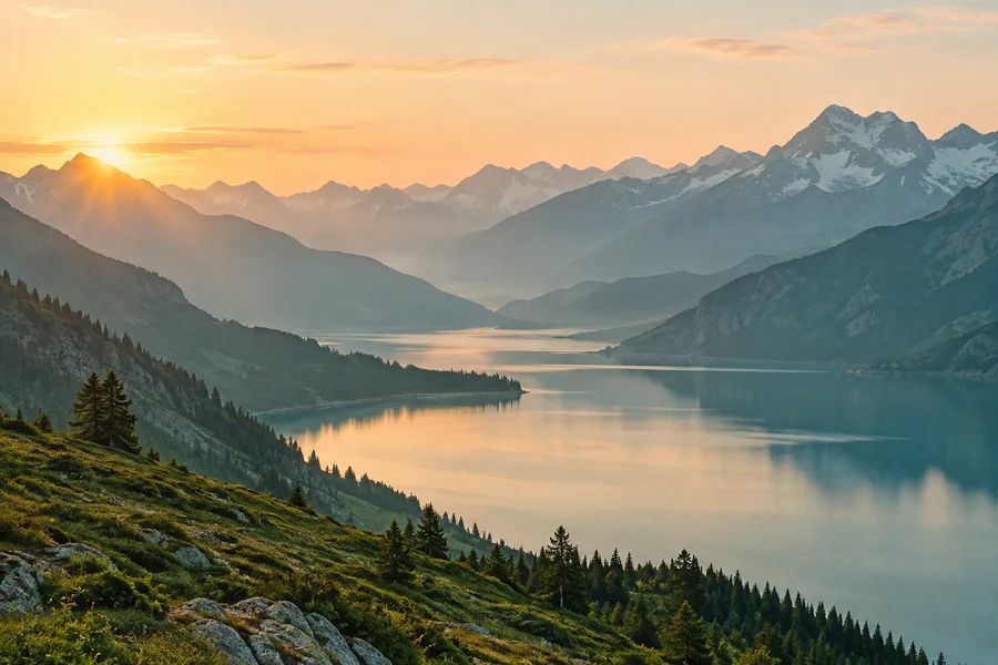 A mountain range